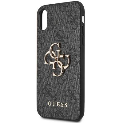 6. Guess 4G Big Metal Logo iPhone X/XS Hülle - Grau