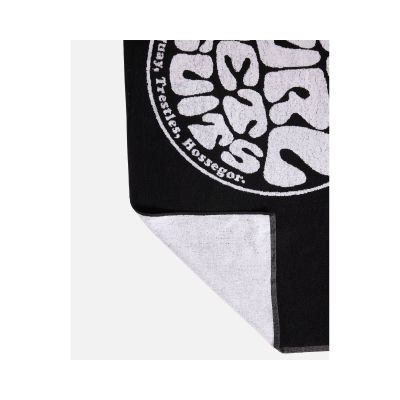 3. Schwarzes Strandtuch mit RIP CURL Logo