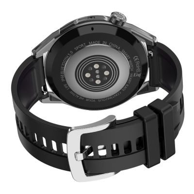 6. Rubicon RNCE88-2 Schwarze Smartwatch – Schwarzes Silikonarmband + Schwarzes Armband