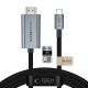Tech-Protect UltraBoost USB-C HDMI 2.1 60Hz Videokabel 300 cm - Grau
