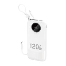 Dudao K13 10000mAh Powerbank mit integriertem Kabel - Weiß