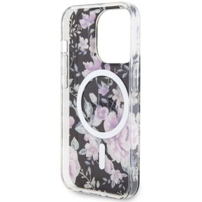 7. Guess GUHMP14LHCFWSK iPhone 14 Pro 6.1" schwarz/schwarz Hardcase Flower MagSafe