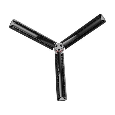 11. Selfie-Stick WC13YDS Teleskopstativ 1,3 m mit Doppellampe und Telefonhalter – Schwarz