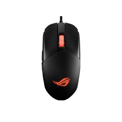 ASUS ROG Strix IMPACT III Gaming-Maus, rechte Seite, USB Typ-A, optisch, 12000 DPI