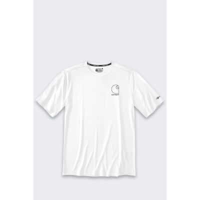 Sun Defender Lightweight Logo Kurzarm-T-Shirt Weiß