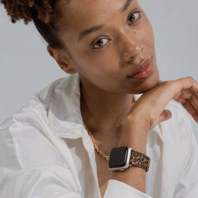 3. Tech-Protect Lamano Armband für Apple Watch 40 / 41 / 42 mm – braun und schwarz