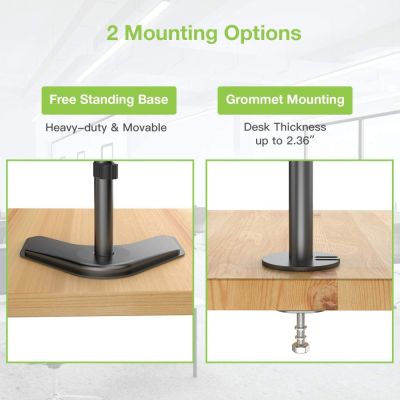 13. TECHLY VERTIKALER TISCHSTÄNDER FÜR 2 MONITOREN 13-27" LCD 10KG