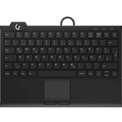 KeySonic KSK-5210ELU (DE) Tastatur Home USB QWERTZ Deutsch Schwarz