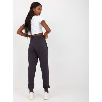 4. Basic-Jogginghose in Graphit mit Taschen (B-005.53)
