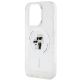 6. Karl Lagerfeld Karl&Choupette Glitter MagSafe Hülle für iPhone 15 Pro – transparent