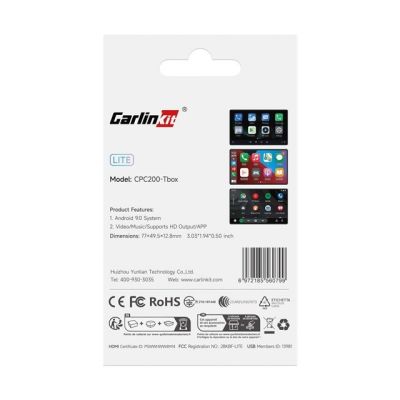 24. Carlinkit Lite S HDMI Wireless-Adapter 4GB+32GB Android Auto/Carplay für Autoradios Schwarz