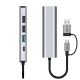 7. Tech-Protect HB03 HUB Adapter 5in1 USB-C + USB2.0 + USB3.0 + RJ45 - grau