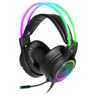2. DEFENDER On-Ear-Kopfhörer mit Mikrofon Cosmo Pro 7.1 RGB-Hintergrundbeleuchtung 64536