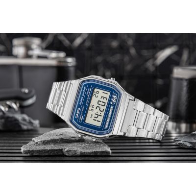 6. CASIO A158WEA-2EF Unisex-Uhr + Box