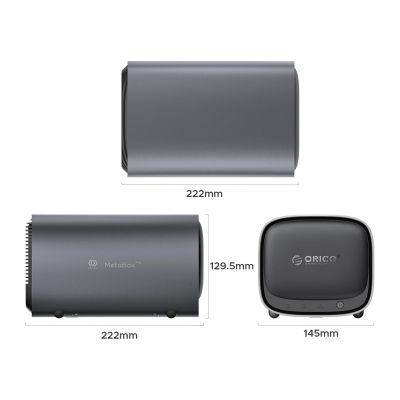 3. ORICO NAS MetaBox Pro Heimnetzwerk-Festplattenarray – grau