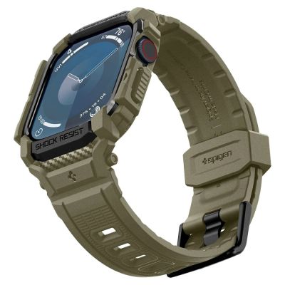 6. Spigen Rugged Armor „Pro“-Armband für Apple Watch 10 (46 mm) – grün