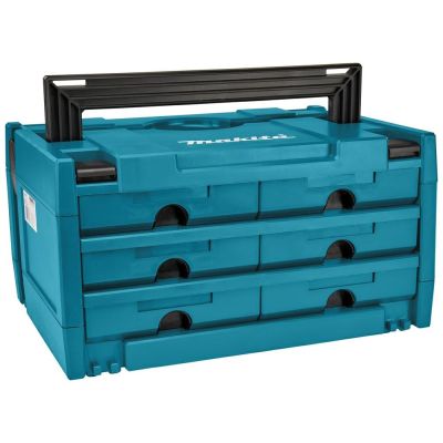3. Makita MAKSTOR 3.6 Kleinteilebox Schwarz, Blau