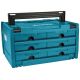 3. Makita MAKSTOR 3.6 Kleinteilebox Schwarz, Blau