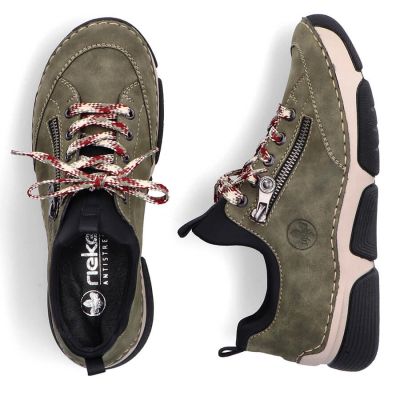 35. Bequeme Rieker W RKR610 grüne Schuhe