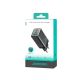3. Joyroom JR-TG10 65W GaN 2x USB-C + USB-A Wandladegerät mit 100W USB-C - USB-C 1,2m Kabel - schwarz