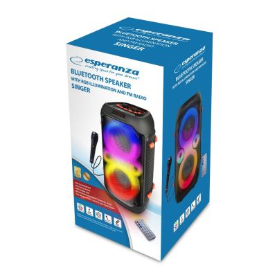 20. ESPERANZA LAUTSPRECHER BT FM LED RGB KARAOKE SINGER EP156