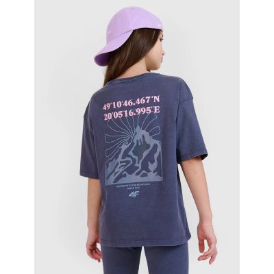 2. Oversize-T-Shirt mit Aufdruck für Mädchen 4F 4FJWSS25TTSHF1853-22S