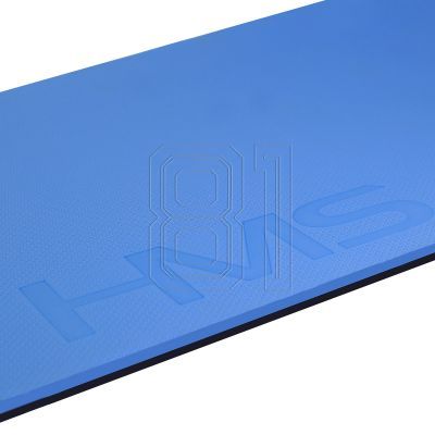 9. HMS Premium MFK03 blau-schwarze Club-Fitnessmatte mit Löchern