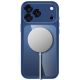 4. Tech-Protect MagPeak MagSafe CC Hülle für iPhone 18 Pro / 17 Pro – Transparentes Marineblau