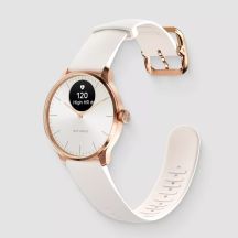 Withings Scanwatch Light – eine Uhr mit EKG-Funktion, Herzfrequenz- und SpO2-Messung sowie Aktivitäts- und Schlafüberwachung (37 mm, Roségold-Sand)