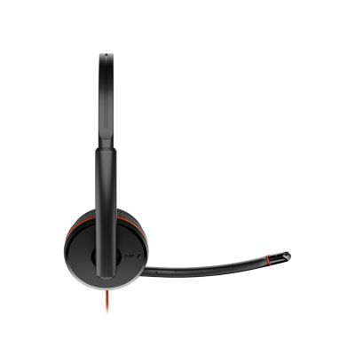 187. POLY Blackwire 3225 Stereo-USB-C-Headset + 3,5-mm-Klinkenstecker + USB-C/A-Adapter