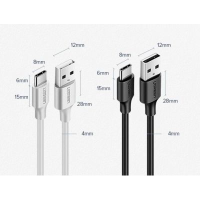 11. Ugreen US287 60117 USB-A/USB-C 3A Kabel 1,5 m – Schwarz
