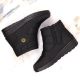 14. News W EVE437A schwarze Schneestiefel mit Keilabsatz
