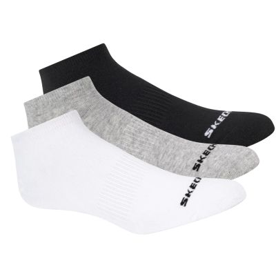 3. Skechers 3er-Pack Unisex Non Terry No Show S114041-107 Weiß 39-42