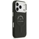 4. Karl Lagerfeld MagSafe Hülle mit geprägtem offenem Ring und RSG-Logo für iPhone 17 Pro Max / 18 Pro Max – Schwarz