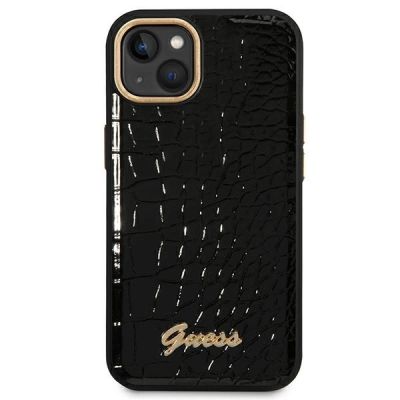 3. Guess GUHCP14MHGCRHK iPhone 14 Plus 6,7 "schwarz / schwarze Hardcase Croco Collection