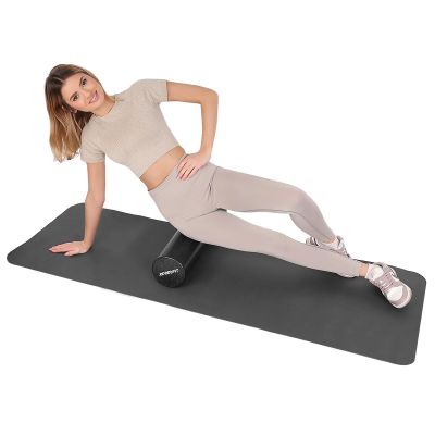 6. FITNESS-YOGA-ROLLER EPP SCHWARZ 15x60CM ENERO FIT