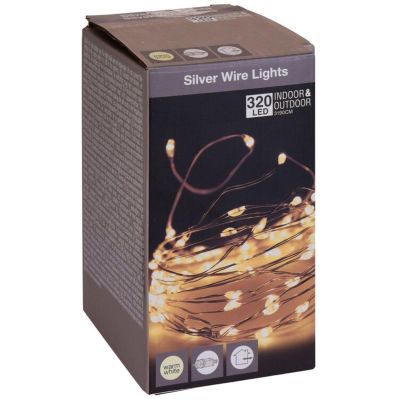 11. Drahtlichterkette 320 LED Warmweiß