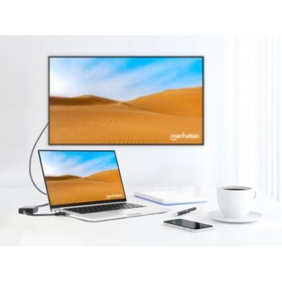 7. Manhattan 153690 Kabelgebundene Dockingstation USB 3.2 Gen 1 (3.1 Gen 1) Typ-A Schwarz