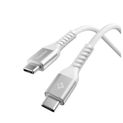Spigen EB10010CCA Essential USB-C / USB-C 100W 100CM Kabel - Weiß