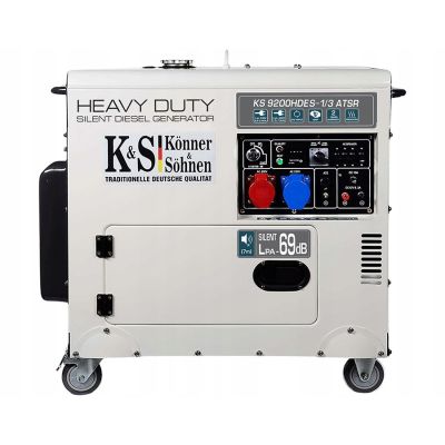 6. Dieselgenerator KS 9200HDES-1/3 ATSR 230/400V, elektrischer Start (EURO V)