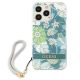 3. Guess, GUHCP13XHFLSN iPhone 13 Pro Max 6,7" grün/grüner Hardcase Flower Strap