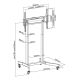 12. TECHLY MOBILER TV-STÄNDER 55-100" BIS 120 KG ELEKTRISCH