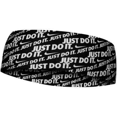 Nike Dri-Fit Fury Stirnband Schwarz und Weiß N1003619010OS