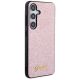 4. Guess Glitter Script Case für Samsung Galaxy S24 - Rosa