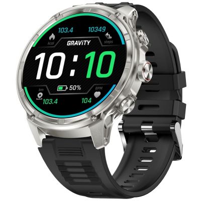 5. Smartwatch Gravity Silbernes Armband + Armband GT41-3