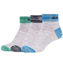 Skechers 3PPK Wm Mesh Ventilation Viertelsocken SK42022-9200 Grau 27-30