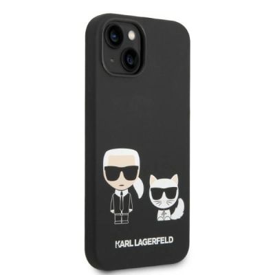 4. Karl Lagerfeld KLHMP14MSSKCK iPhone 14 Plus 6.7" Hardcase schwarz / schwarz Liquid Silicone Karl & Choupette Magsafe