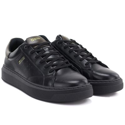 8. Herren-Sportschuhe aus Leder, schwarze Sneaker Big Star UU174291