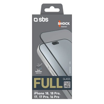 2. SBS Vollglas-Schutzglas für iPhone 18 / 18 Pro / 17 / 17 Pro / 16 Pro