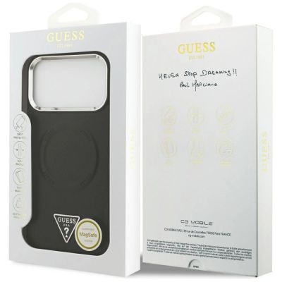 8. Guess Triangle Logo MagSafe Hülle für iPhone 17 Pro - Schwarz